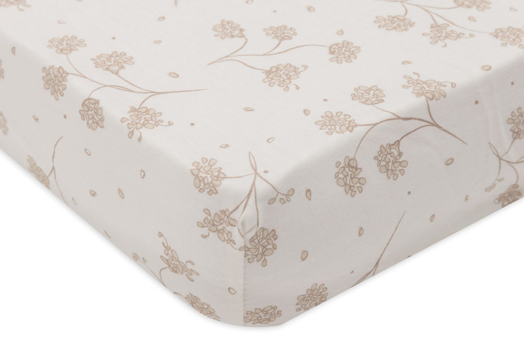 Jollein Hoeslaken Jersey 70/75x140/150cm | Leafy Dreams