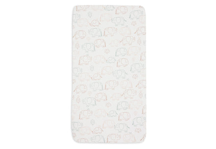 Jollein Hoeslaken Jersey 70/75x140/150cm | Elephant Tales