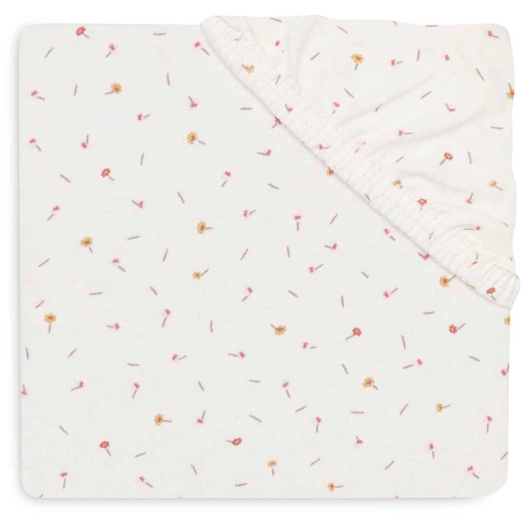 Jollein Hoeslaken Jersey 70/75x140/150cm Pretty Picnic Flower Drops