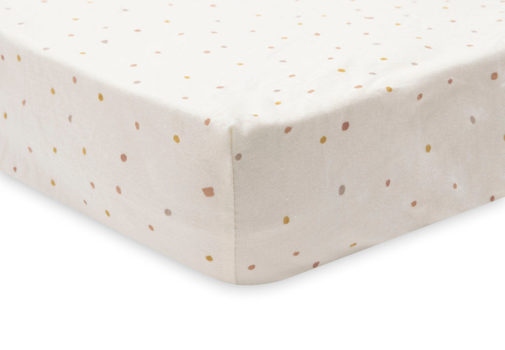 Jollein Hoeslaken Jersey 70/75x140/150cm Kangaroots Dusty Dot