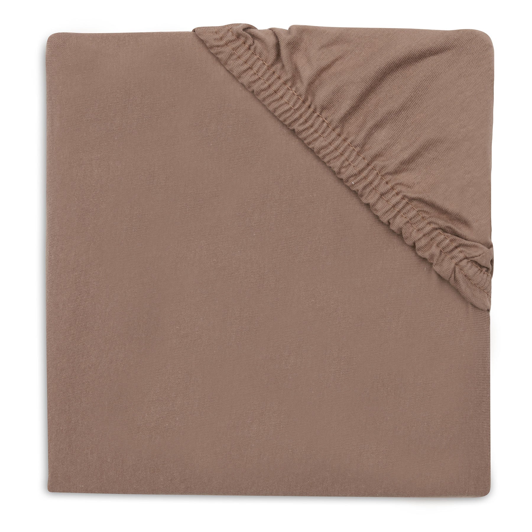 Jollein Hoeslaken Jersey Boxmatras 75x95cm | Milky Coffee