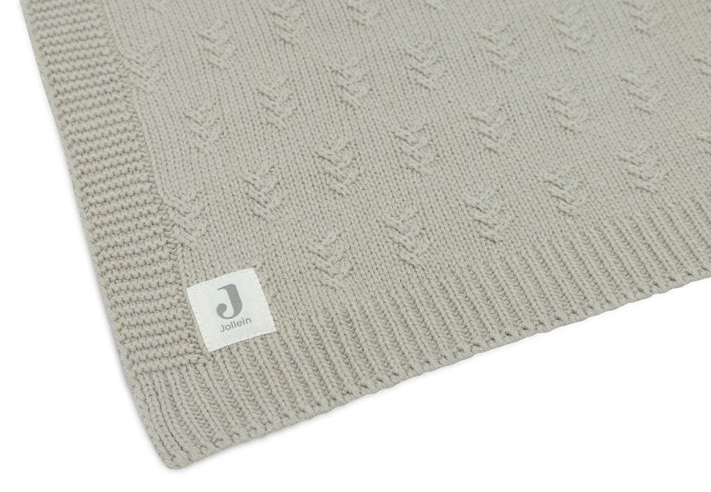 Jollein Wiegdeken 75x100cm | Grain Knit Olive Green