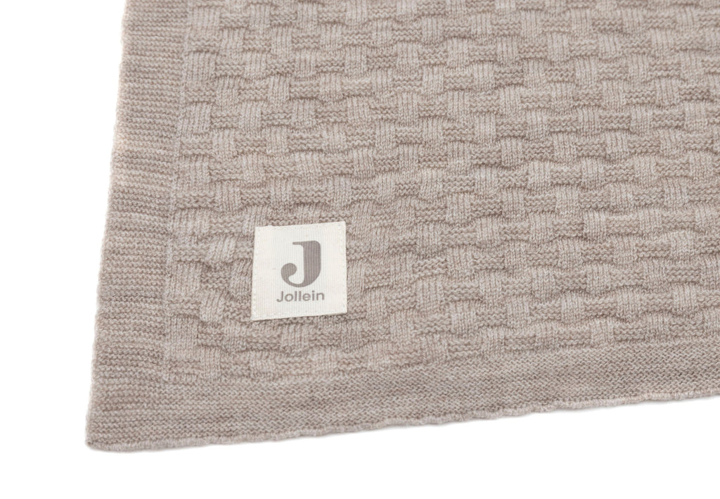 ZZZ Jollein Wiegdeken 75x100cm | Weave Knit Merino Wol Funghi