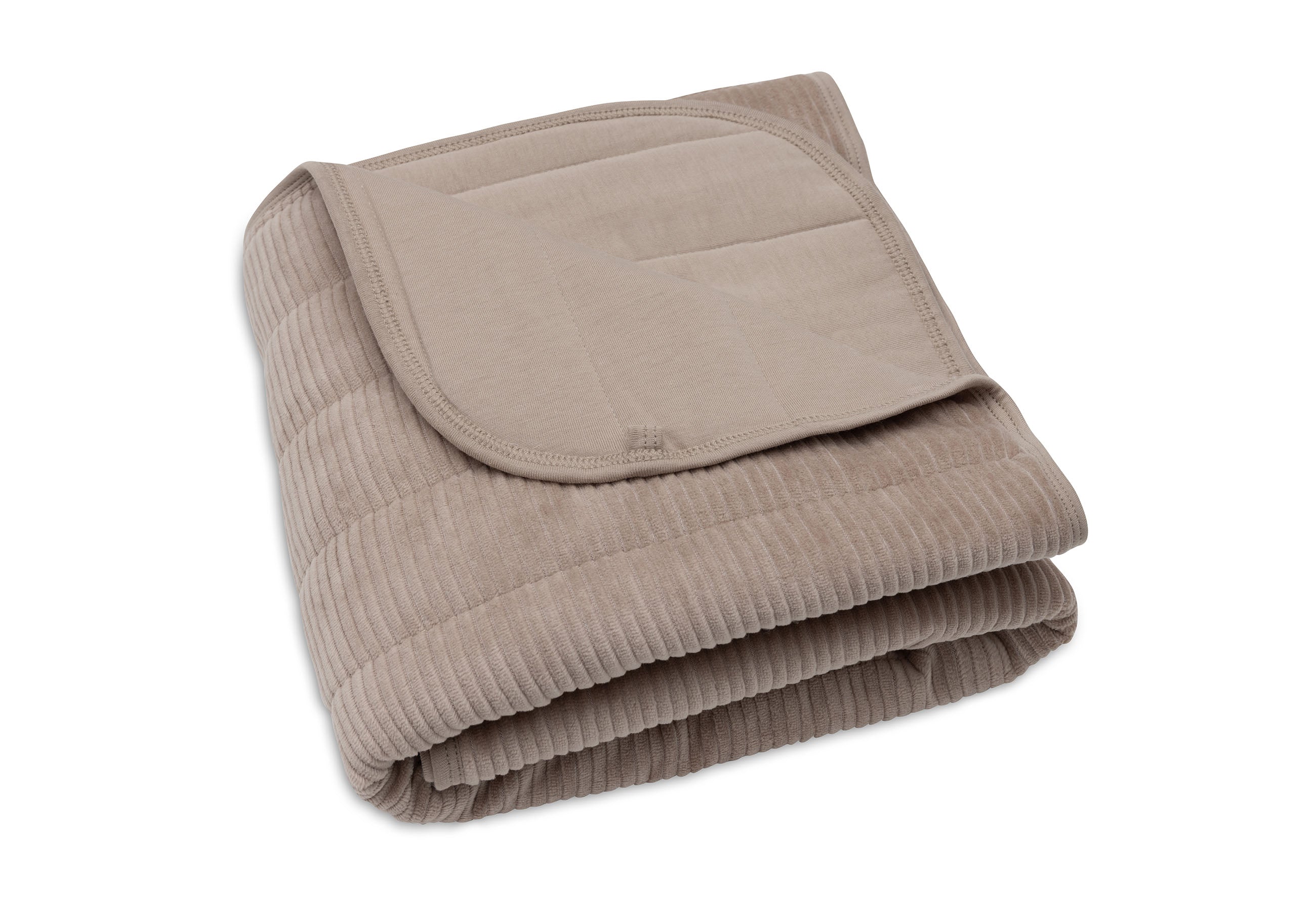 Jollein Deken Wieg 75x100cm Velvet Rib | Milky Coffee