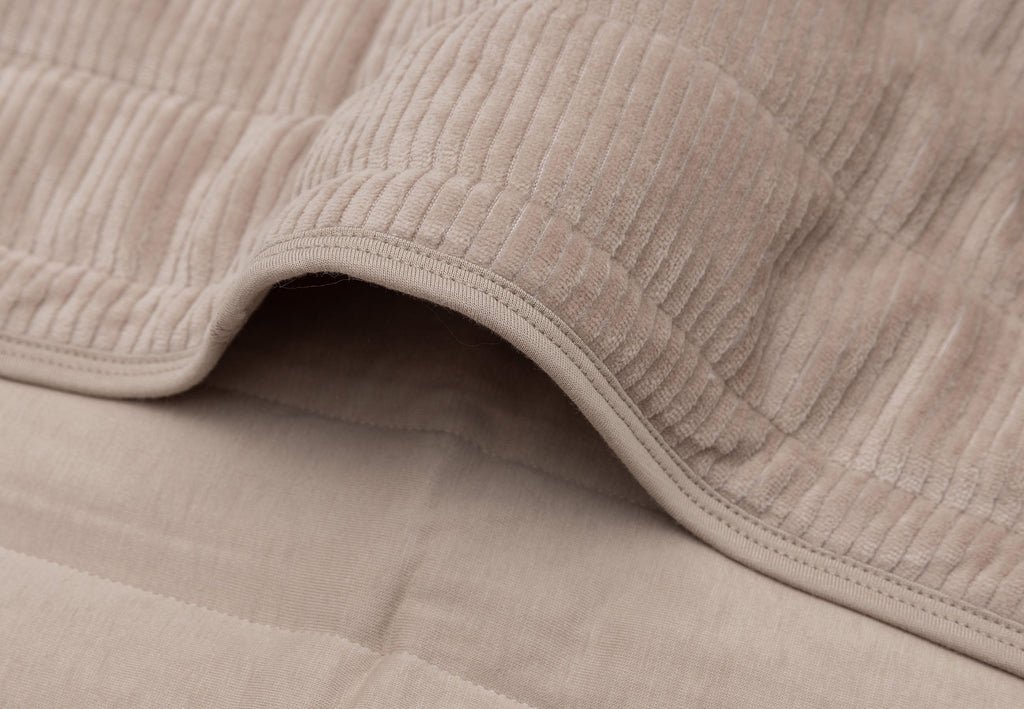 Jollein Deken Wieg 75x100cm Velvet Rib | Milky Coffee
