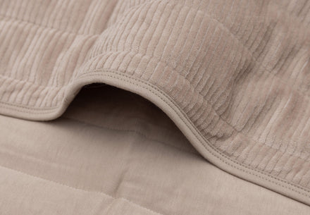 Jollein Deken Wieg 75x100cm Velvet Rib | Milky Coffee