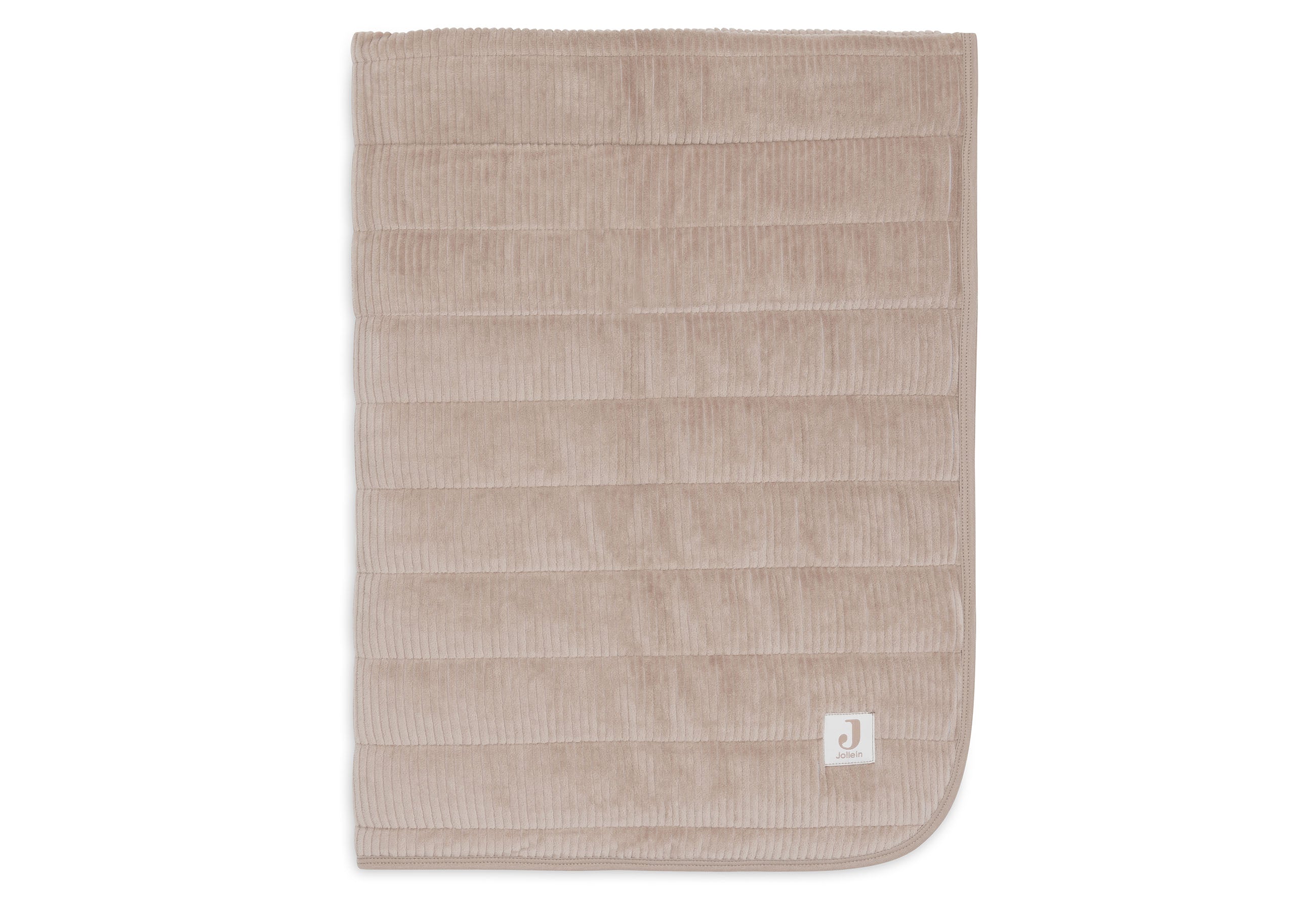 Jollein Deken Wieg 75x100cm Velvet Rib | Milky Coffee