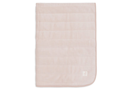 Jollein Deken Wieg 75x100cm Velvet Rib | Wild Rose