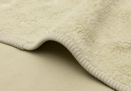 Jollein Deken Wieg 75x100cm Basic Sherpa/Jersey | Soft Matcha