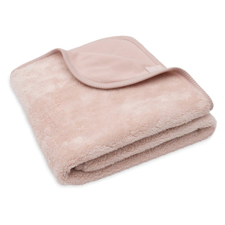 Jollein Deken Wieg 75x100cm Basic Sherpa/Jersey | Silk Rose