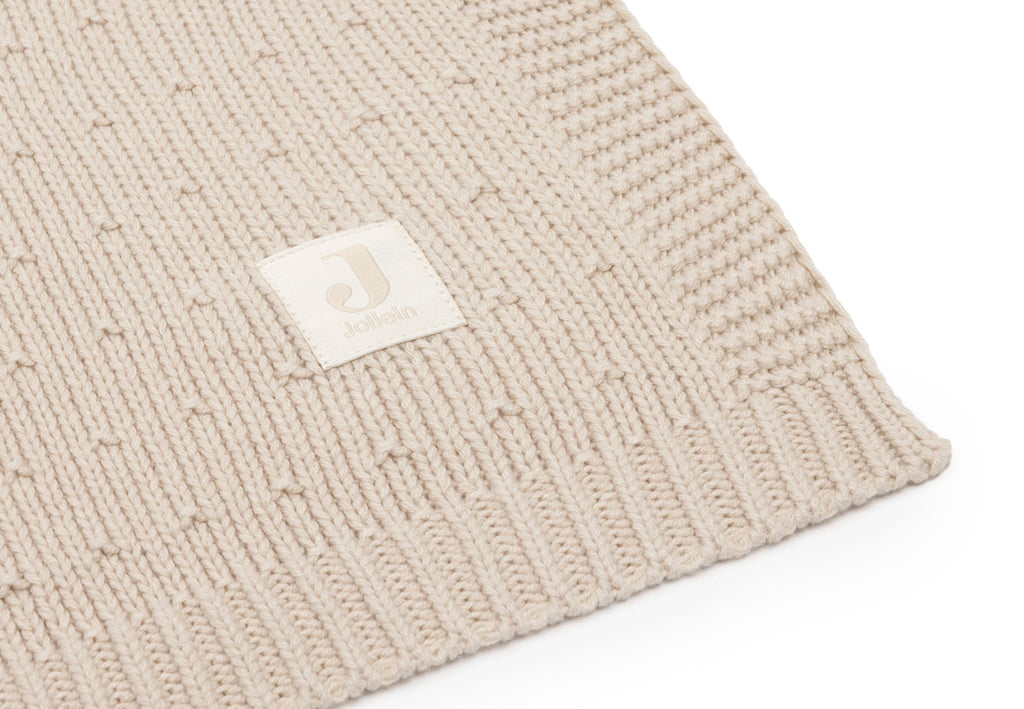 Jollein Deken Wieg 75x100cm Sprinkle Knit | Sand