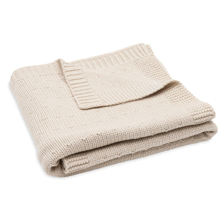 Jollein Deken Wieg 75x100cm Sprinkle Knit | Sand