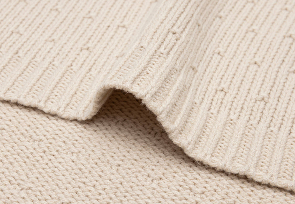Jollein Deken Wieg 75x100cm Sprinkle Knit | Sand