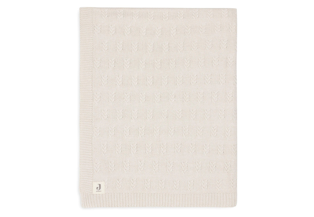 Jollein Ledikant Deken 100x150cm | Grain Knit Oatmeal