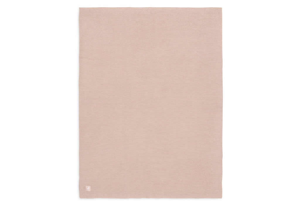 Jollein Ledikant Deken 100x150cm | Basic Knit Wild Rose