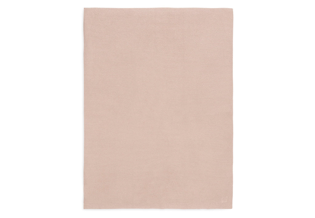 Jollein Ledikant Deken 100x150cm | Basic Knit Wild Rose
