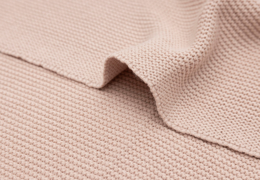 Jollein Ledikant Deken 100x150cm | Basic Knit Wild Rose