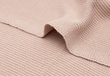 Jollein Ledikant Deken 100x150cm | Basic Knit Wild Rose