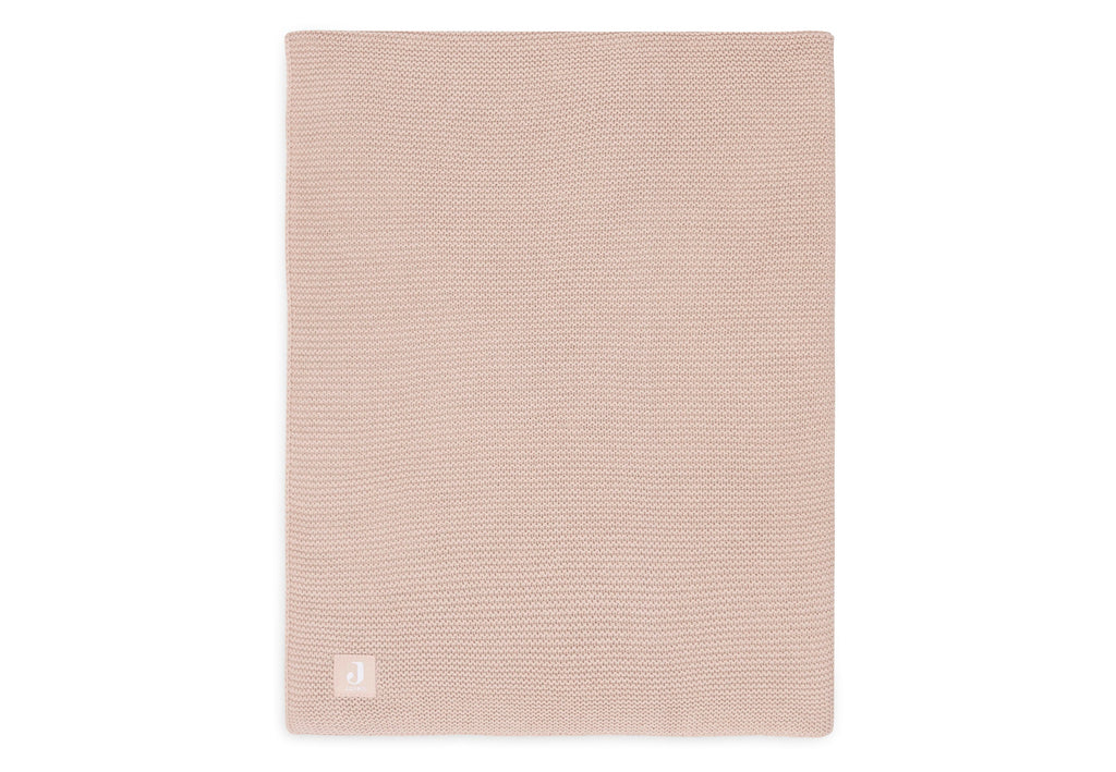 Jollein Ledikant Deken 100x150cm | Basic Knit Wild Rose
