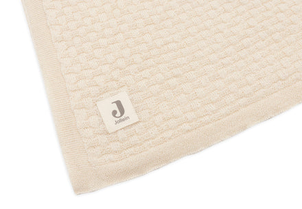 ZZZ Jollein Ledikant Deken 100x150cm | Weave Knit Merino Wool Oatmeal