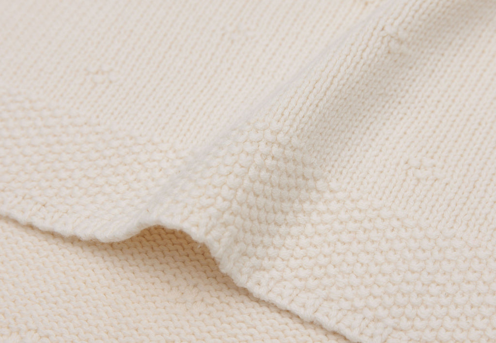 Jollein Ledikantdeken 100x150cm Cosy Knit Ivory