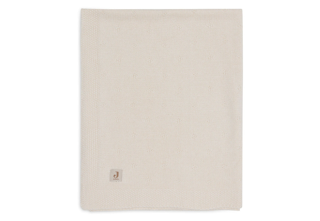 Jollein Ledikantdeken 100x150cm Cosy Knit Ivory