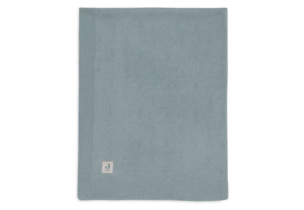 Jollein Ledikantdeken 100x150cm Cosy Knit Sea Green