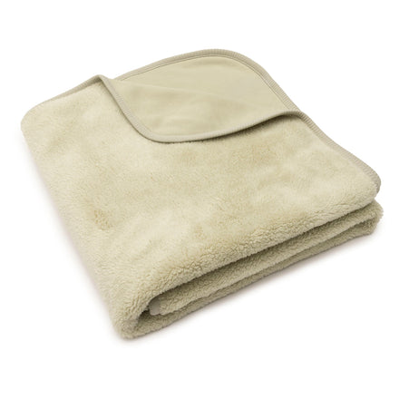 Jollein Deken Ledikant 100x150cm Basic Sherpa/Jersey | Soft Matcha