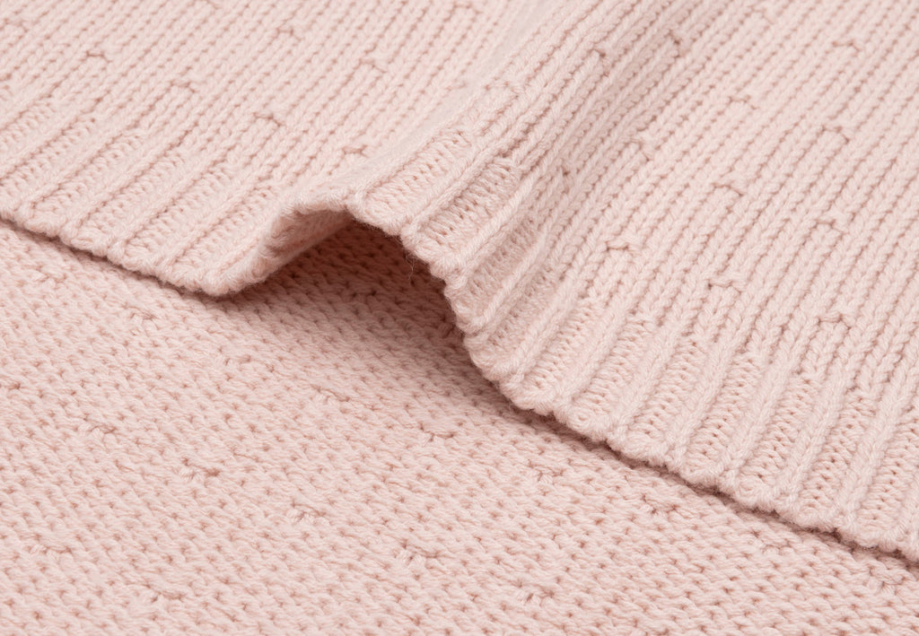 Jollein Deken Ledikant 100x150cm Sprinkle Knit | Silk Rose