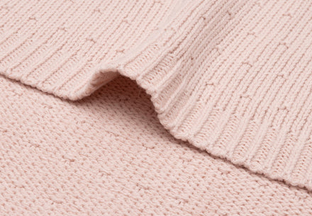 Jollein Deken Ledikant 100x150cm Sprinkle Knit | Silk Rose