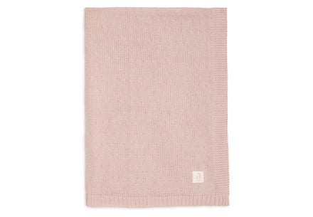 Jollein Deken Ledikant 100x150cm Sprinkle Knit | Silk Rose