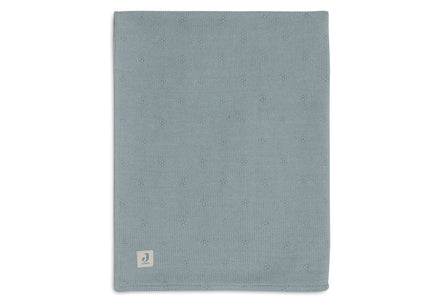 Jollein Wiegdeken 75x100cm Cosy Knit Sea Green/Velvet