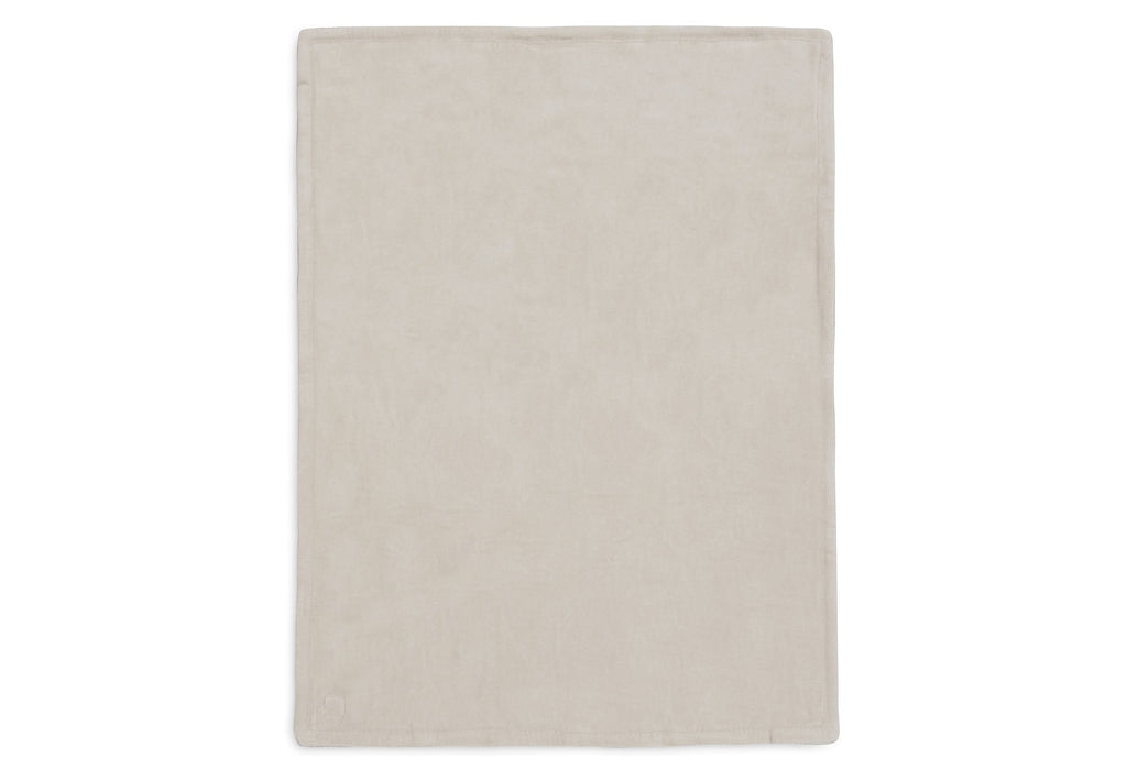 Jollein Deken Wieg 75x100cm Box Knit | Warm Sand/Velvet | Gots