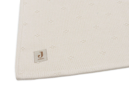 Jollein Ledikantdeken 100x150cm Cosy Knit Ivory/Velvet