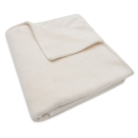 Jollein Ledikantdeken 100x150cm Cosy Knit Ivory/Velvet