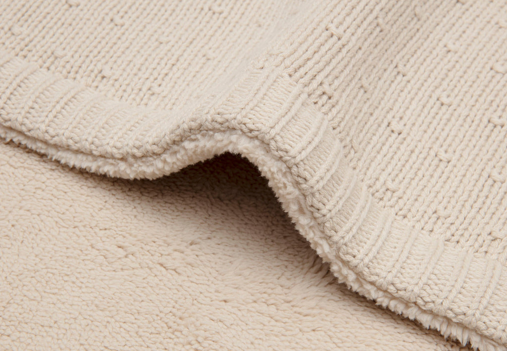 Jollein Deken Ledikant 100x150cm Sprinkle Knit | Sand/Fluffy
