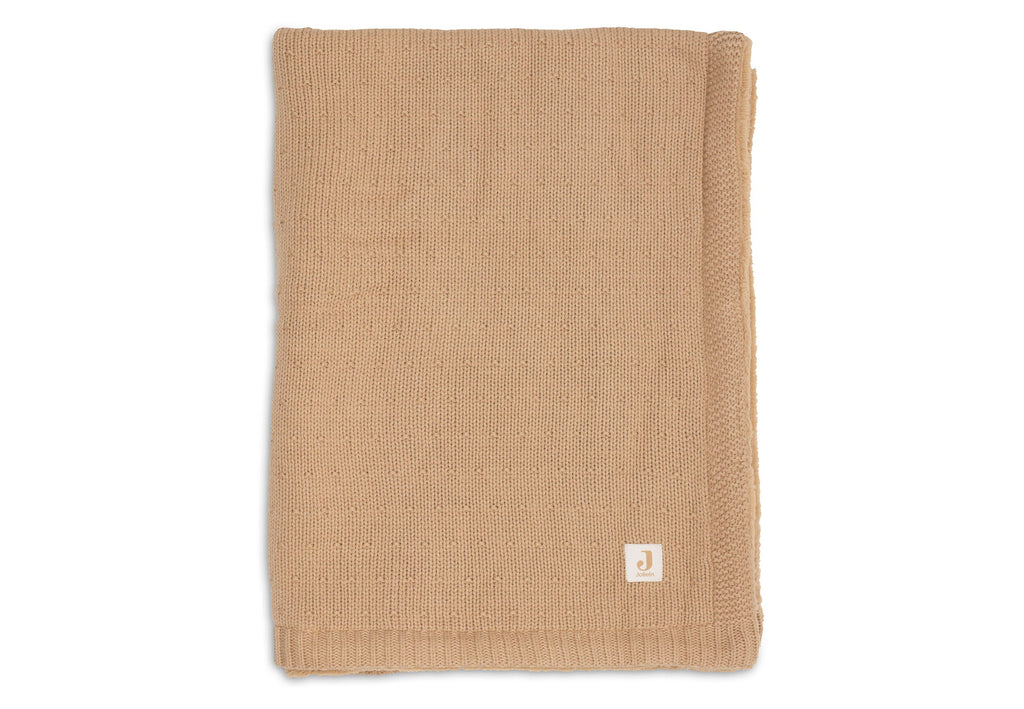 Jollein deken ledikant 100x150 cm Sprinkle Knit Hazel met fluffy achterkant