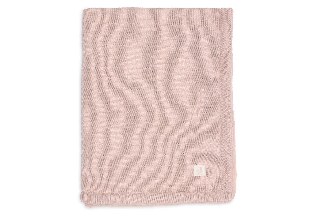 Jollein Deken Ledikant 100x150cm Sprinkle Knit | Silk Rose/Fluffy