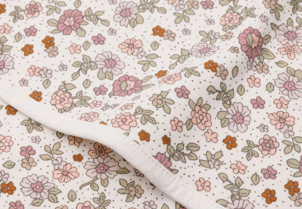 Jollein Deken Wieg Jersey 75x100cm | Retro Flowers