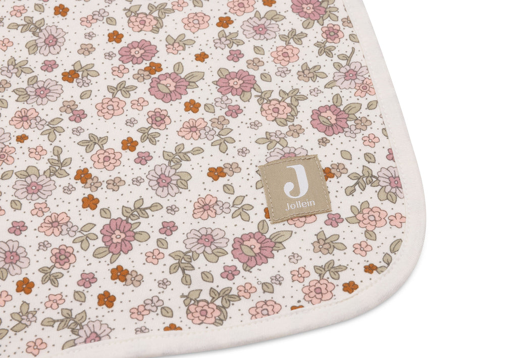 Jollein Deken Wieg Jersey 75x100cm | Retro Flowers