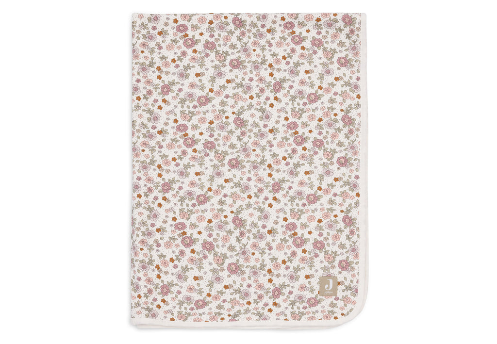 Jollein Deken Wieg Jersey 75x100cm | Retro Flowers