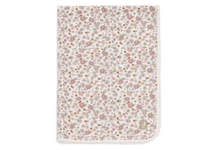 Jollein Deken Wieg Jersey 75x100cm | Retro Flowers