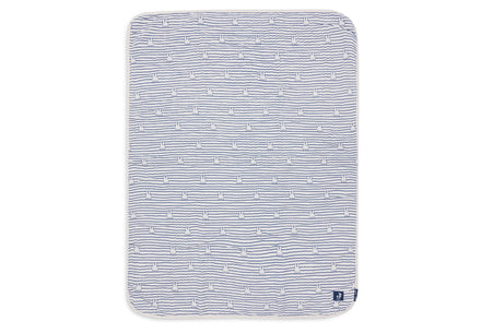 Jollein Deken Hydrofiel Wieg 75x100cm | Miffy Stripe Navy