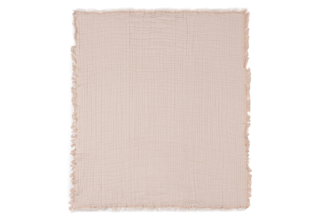 Jollein Deken Wieg 75x100cm | Fringe Moonstone/Ivory Gots