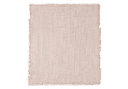 Jollein Deken Wieg 75x100cm | Fringe Moonstone/Ivory Gots