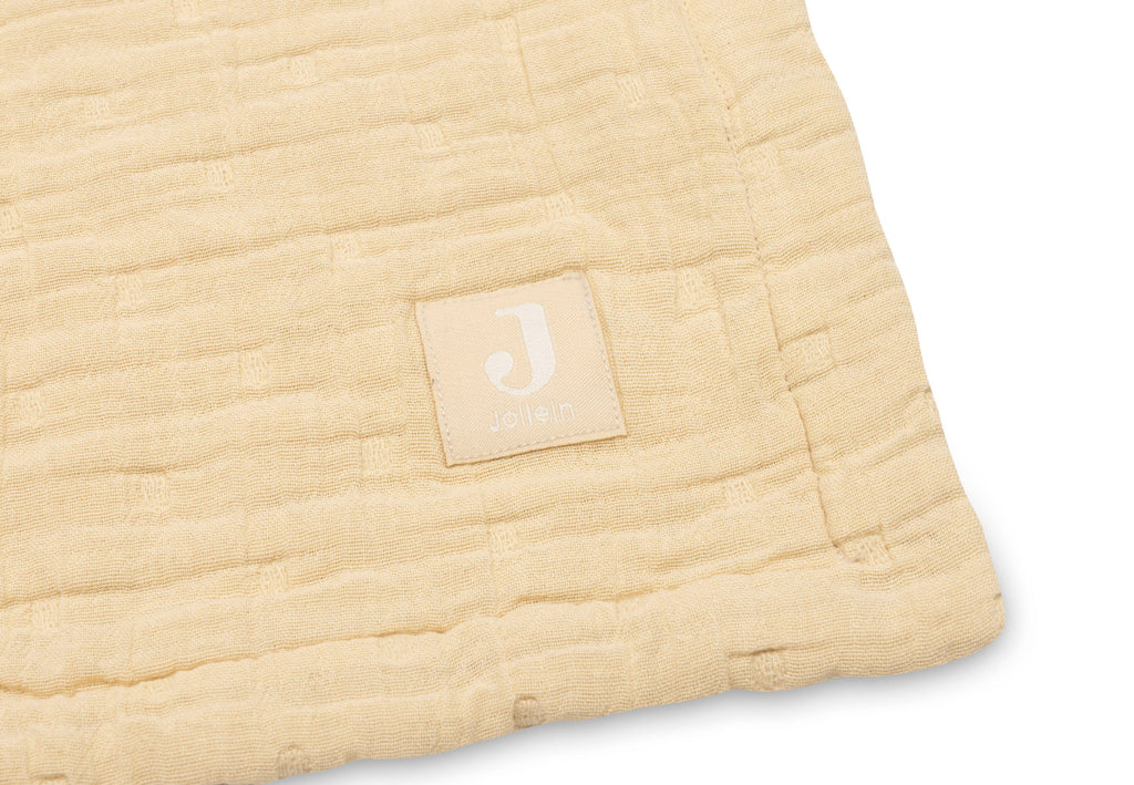 Jollein Deken Hydrofiel 75x100cm Jacquard Vanilla GOTS