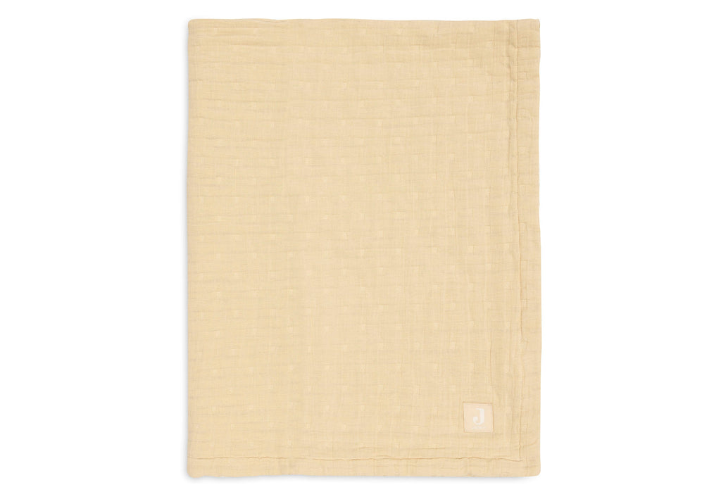 Jollein Deken Hydrofiel 75x100cm Jacquard Vanilla GOTS