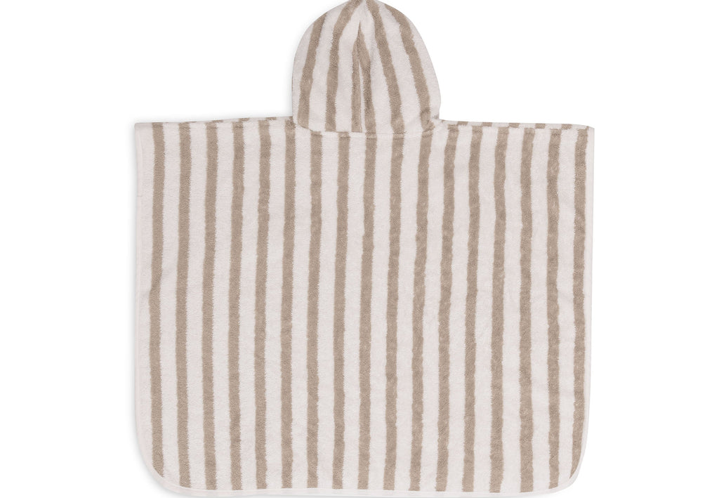 Jollein Badponcho Stripe Terry Olive Green Gots