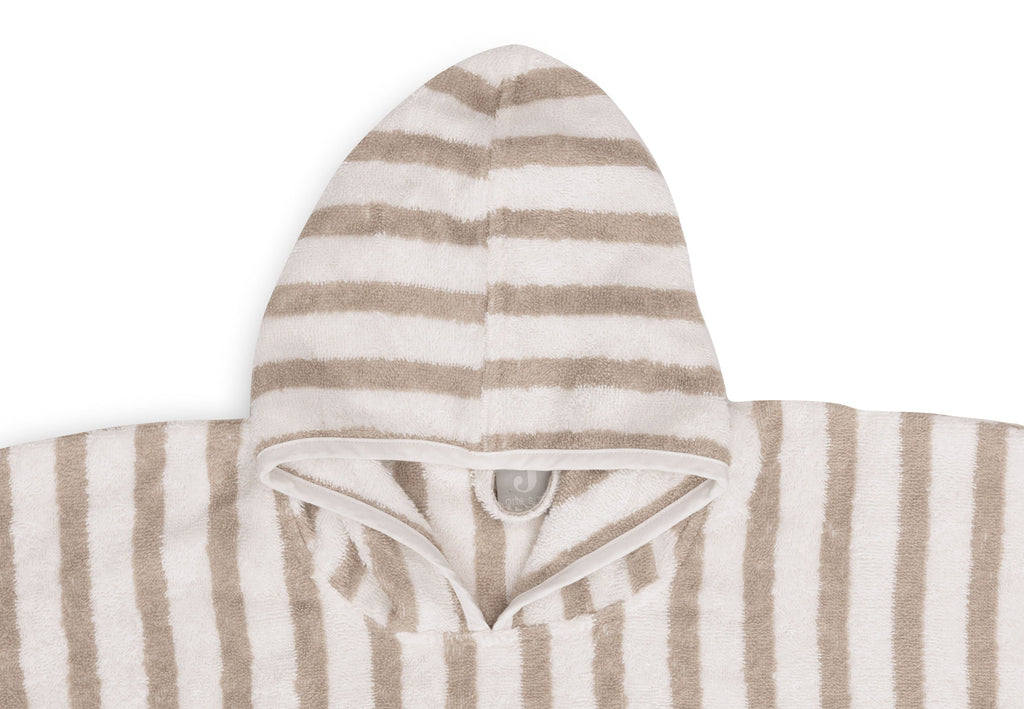 Jollein Badponcho Stripe Terry Olive Green Gots