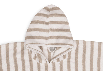Jollein Badponcho Stripe Terry Olive Green Gots
